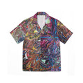Abstract Neon Swirl Hawaiian Shirt