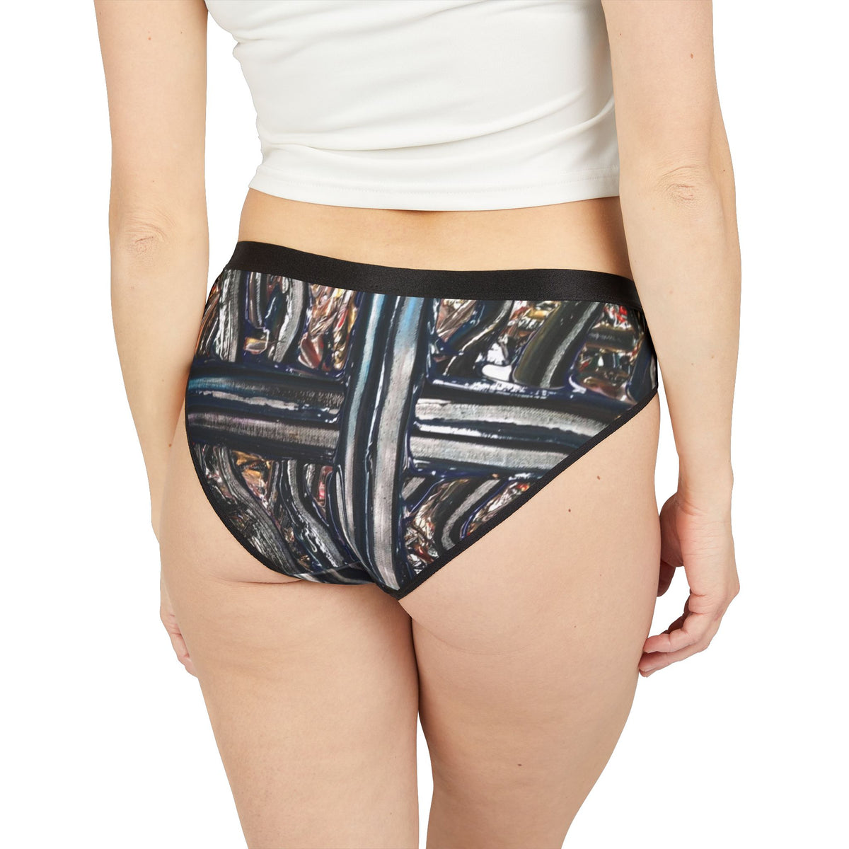 Abstract Metallic Crossprint Women’s Underwear