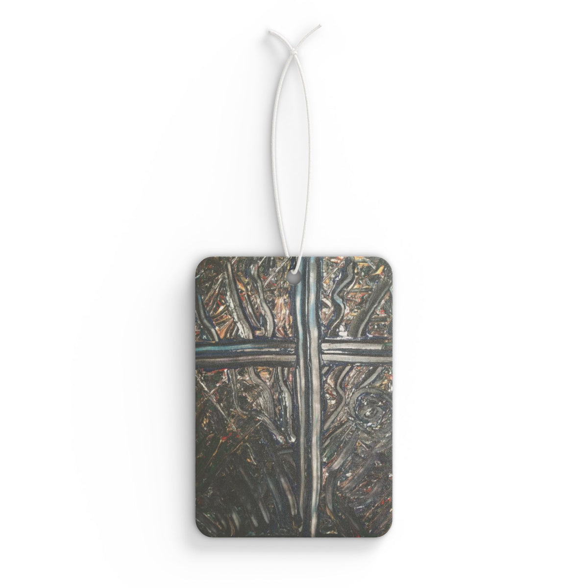 Car Air Freshener — Rustic Iron Cross Design Scented Ornament