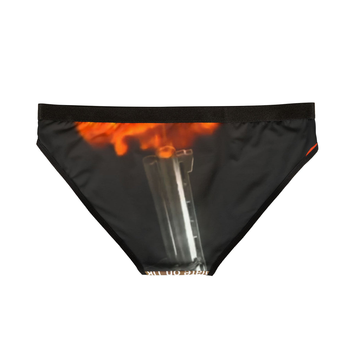 Flame Print Women's Bikini Briefs — 'Healed Sheep' Graphic AOP