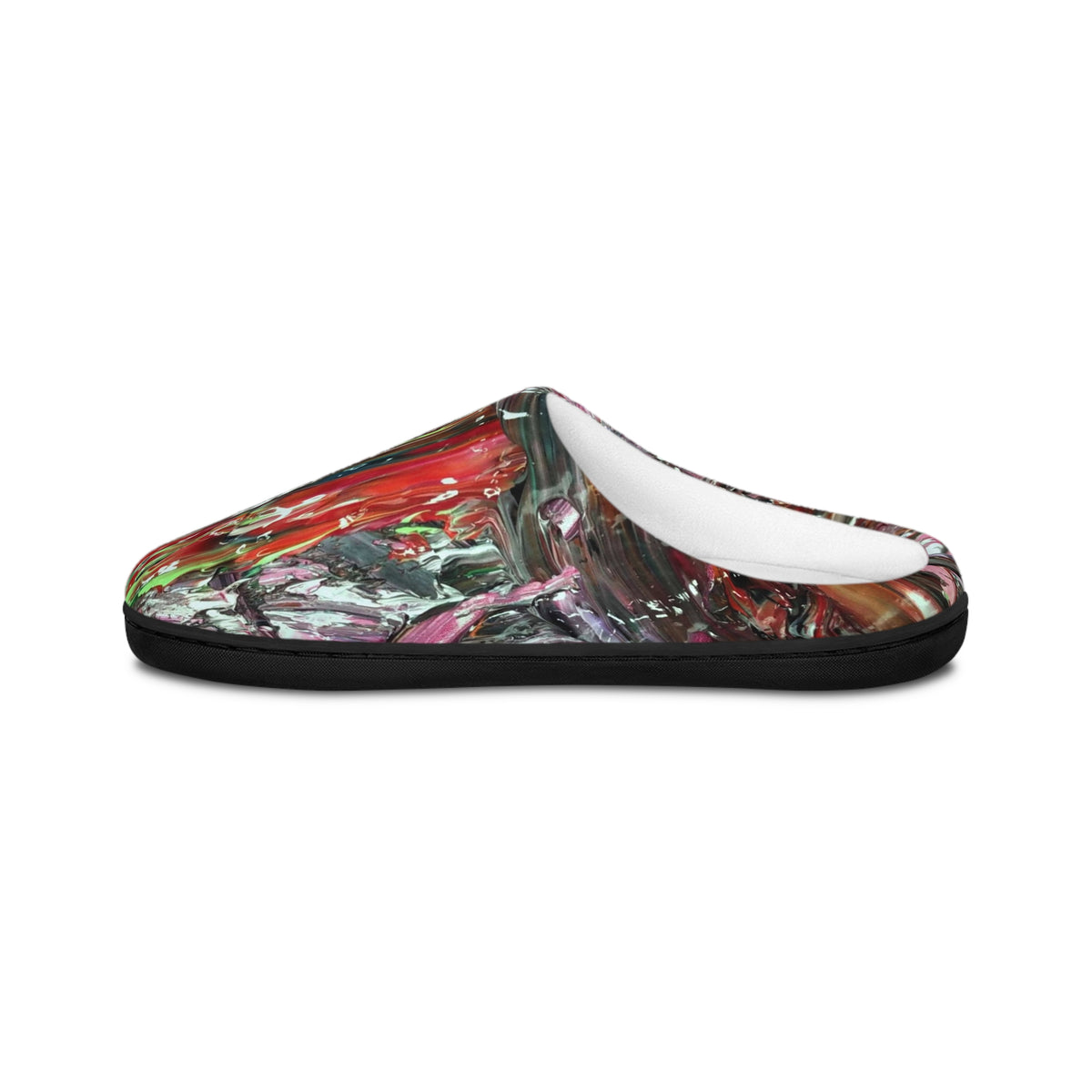 Cozy Artistic Women's Indoor Slippers, Lounge Footwear, Home Relaxation Gifts, Unique Textile Design, Birthday Present, Housewarming Gift