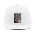 Abstract Cross Paint Art Snapback Hat