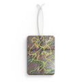 Abstract Neon Swirl Car Air Freshener – Vibrant Modern Design