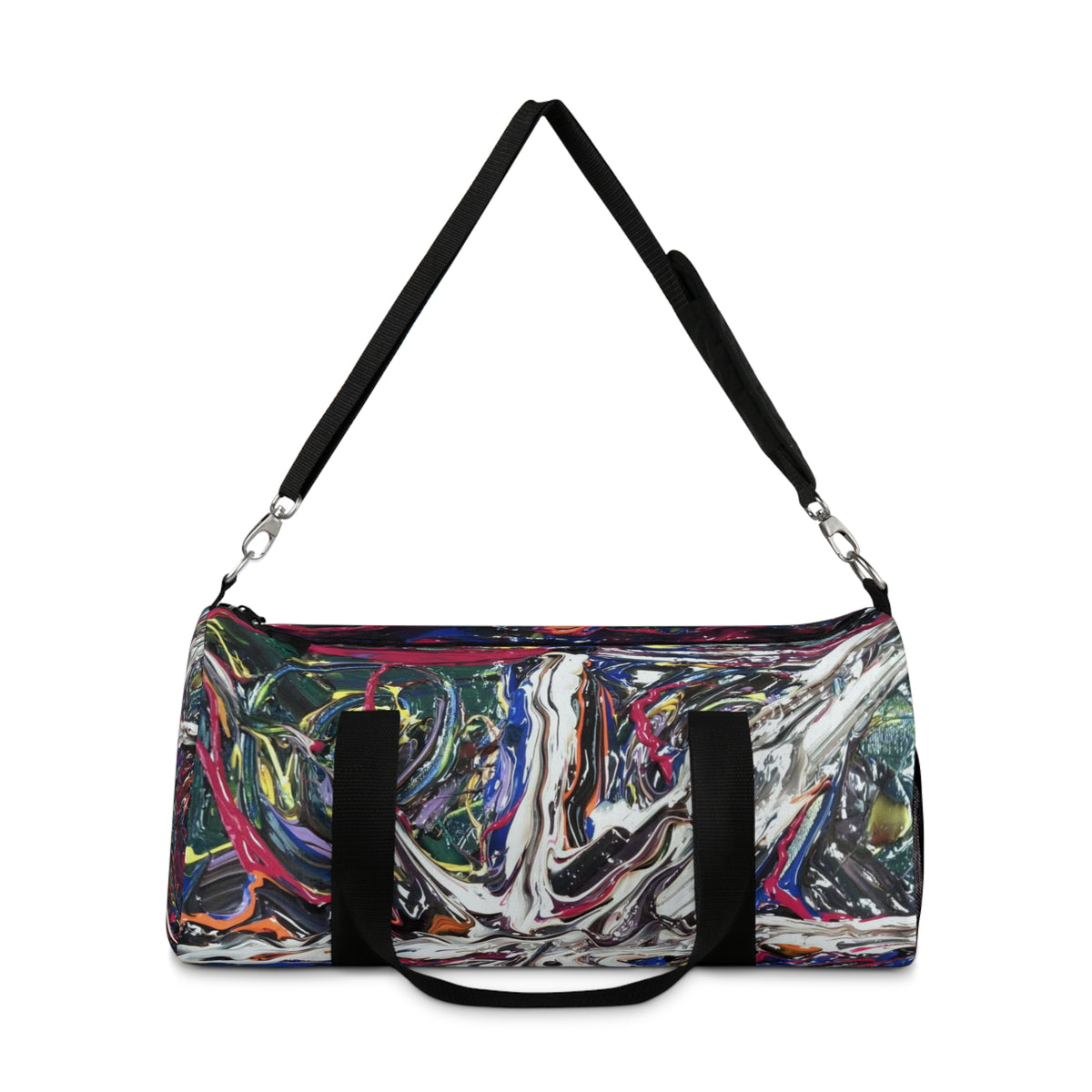 Abstract Color Swirl Duffel Bag - Artistic Travel & Gym Weekender