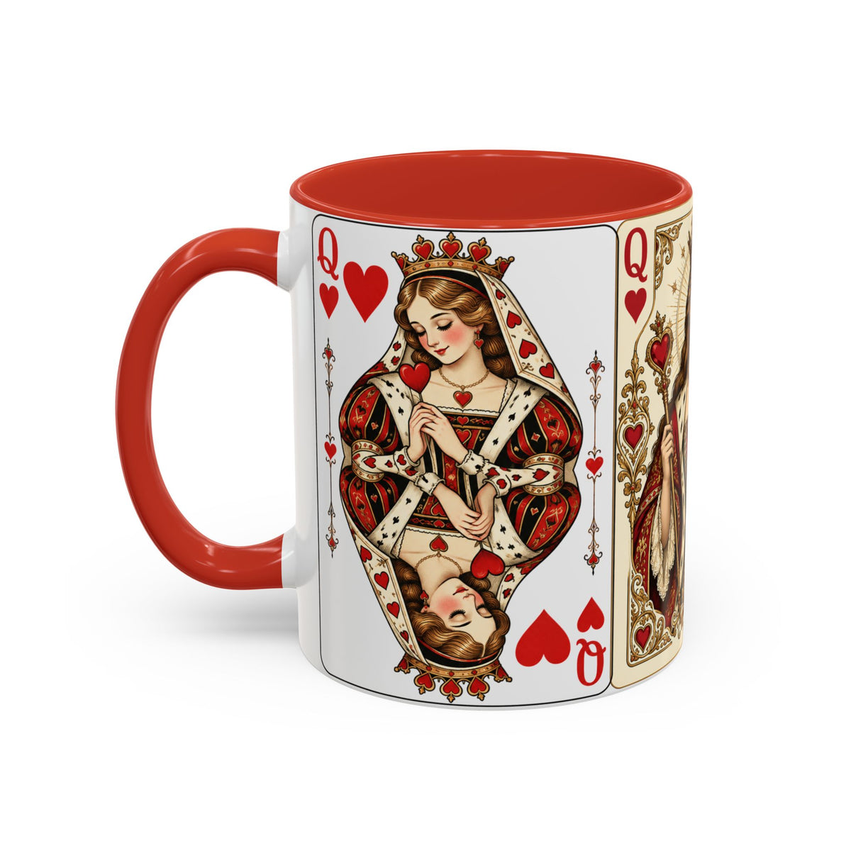 Queen of Hearts Playing Card Coffee Mug