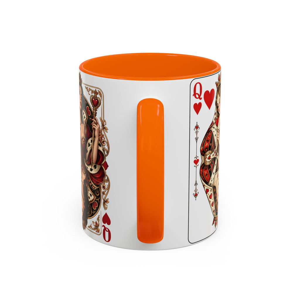 Queen of Hearts Playing Card Coffee Mug