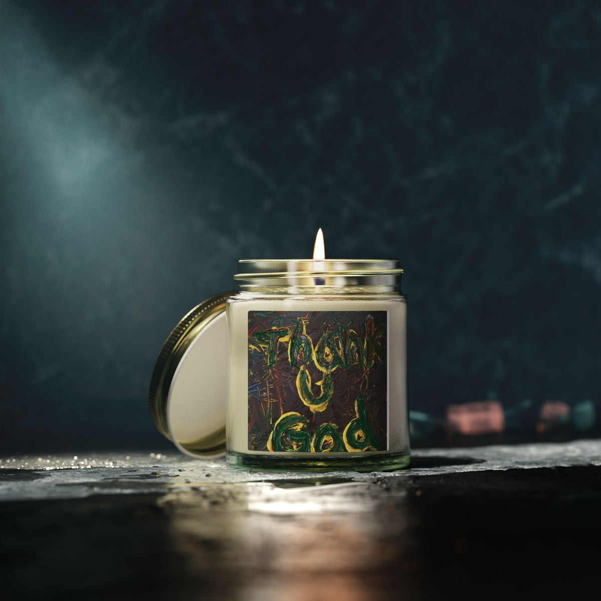 Coconut Apricot Scented Candle — 4oz/9oz Jar (Tropical, Warm & Fruity)