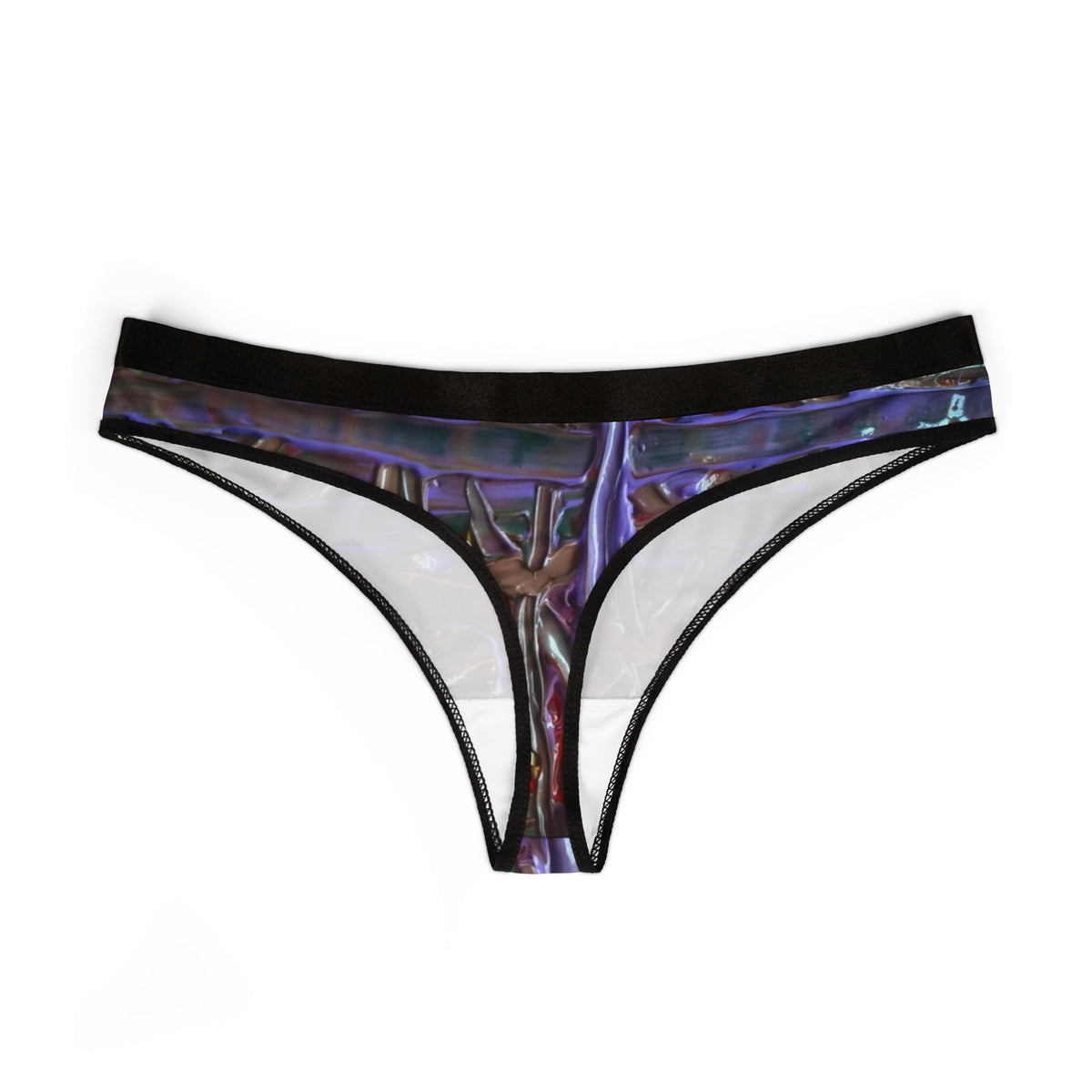 Women's AOP Thongs in Unique Abstract Design, Comfortable Lingerie, Daily Wear, Gifts for Her, Fashion Essentials