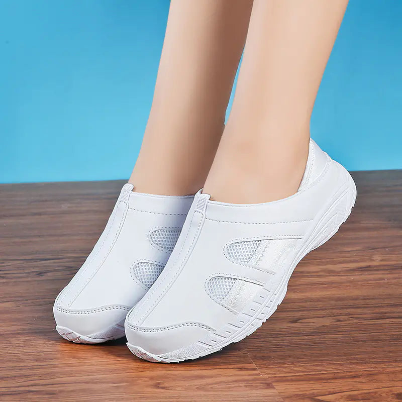 Flat Shoes, White Sneakers, Nurse Shoes JahSonFire