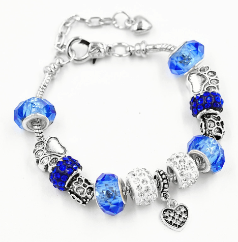 Glass Bead Bracelet, Crystal Bracelet for Women