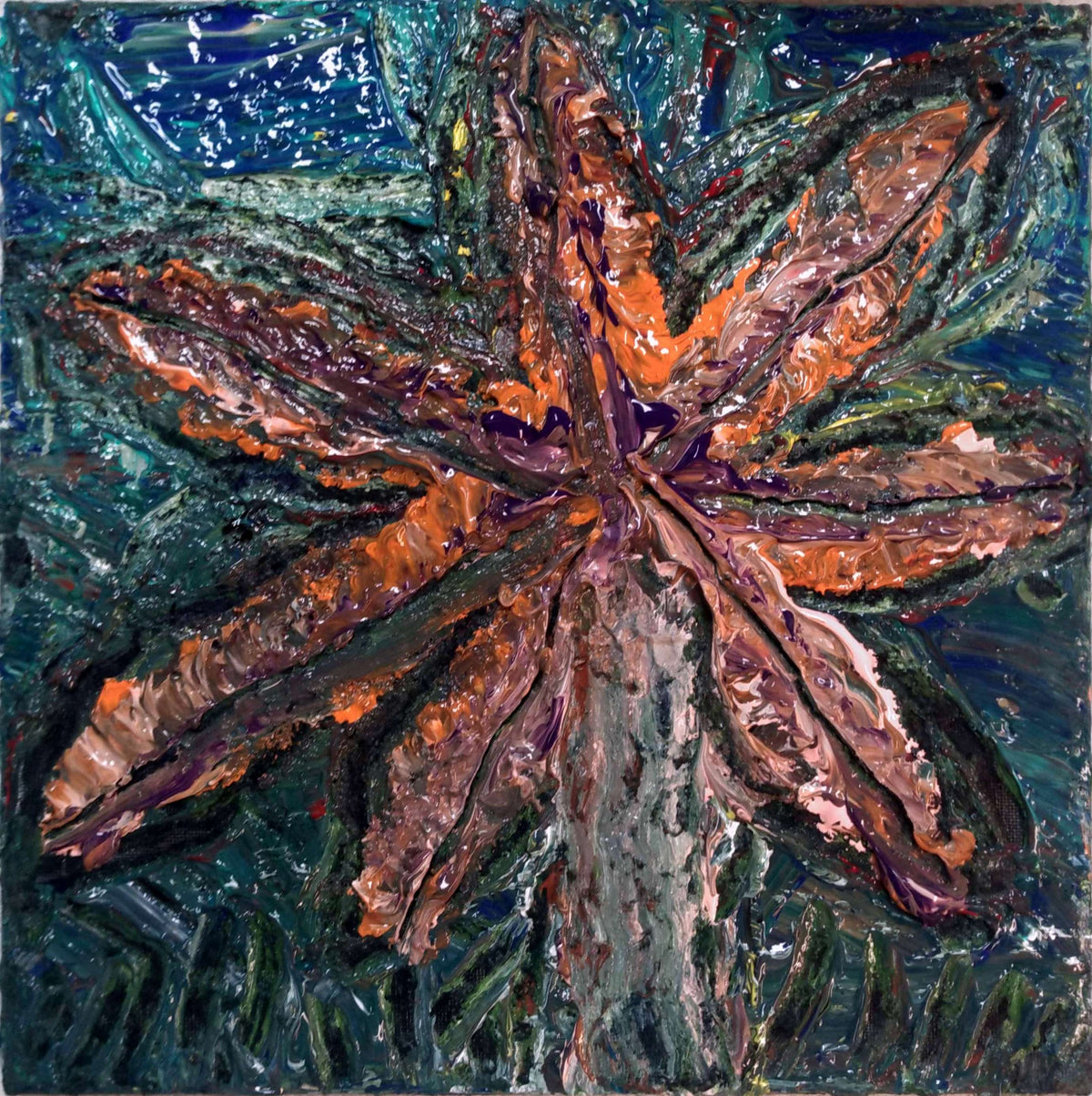 A Grace palm 12x12 painting