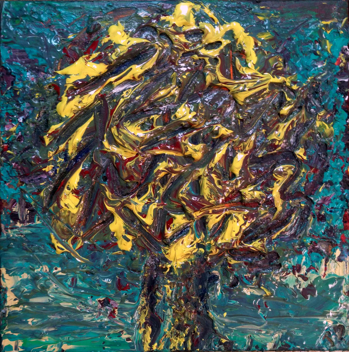 12x12 painting free tree