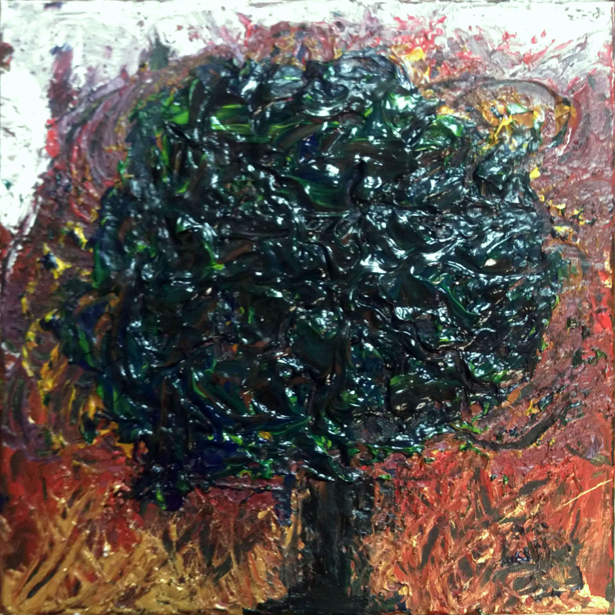 A Healing tree 12x12 painting