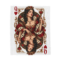 Queen of Hearts Velveteen Plush Blanket