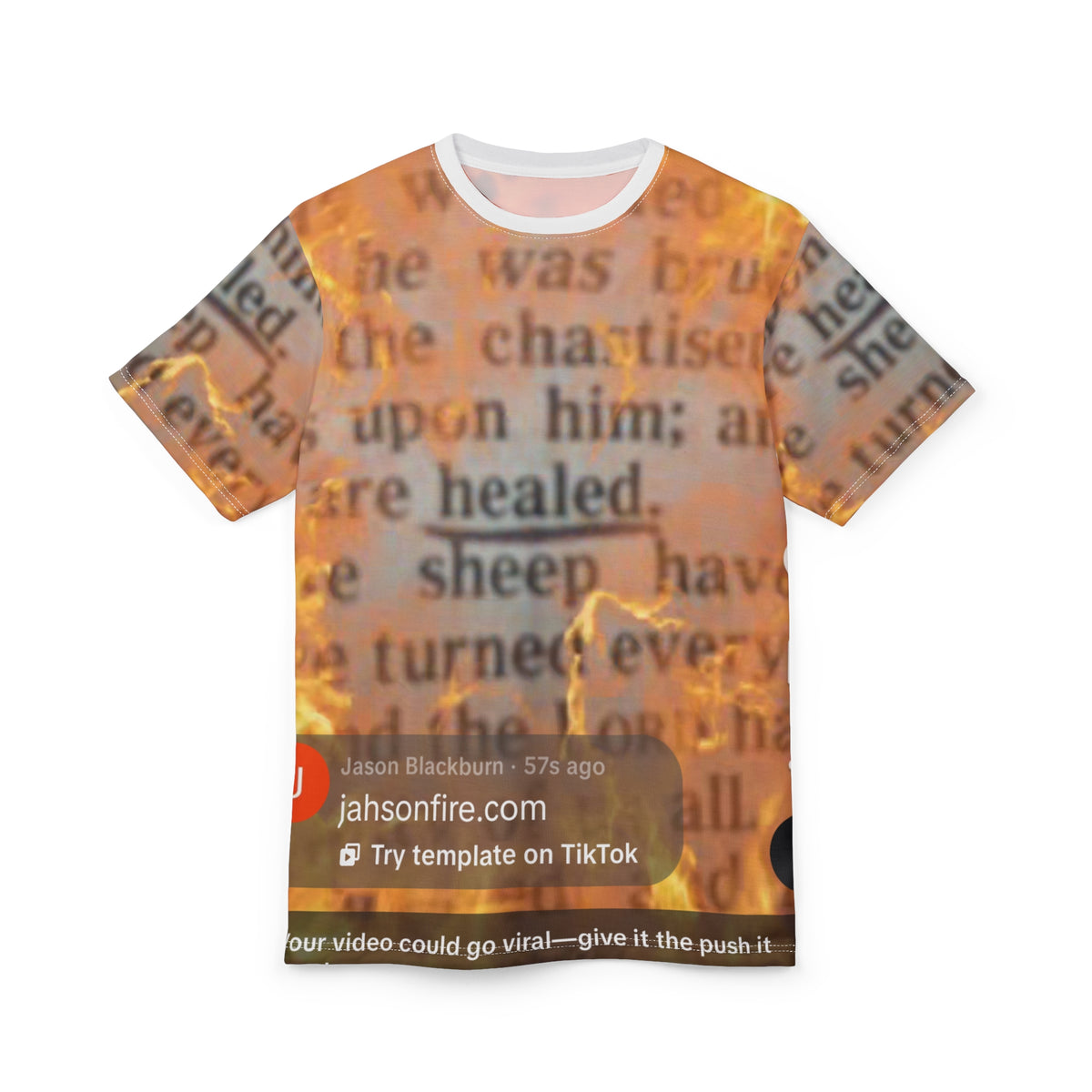 Healed Scripture All-Over Print Tee