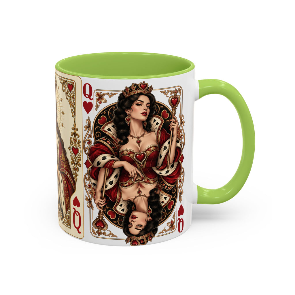 Queen of Hearts Playing Card Coffee Mug