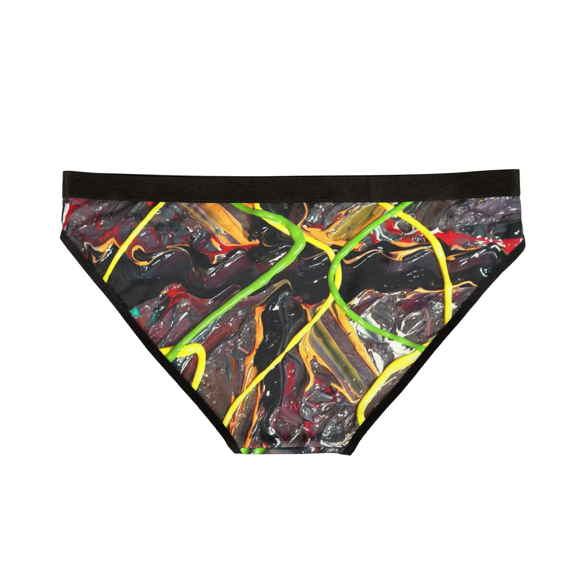 Abstract Neon Swirl Women's Bikini Briefs