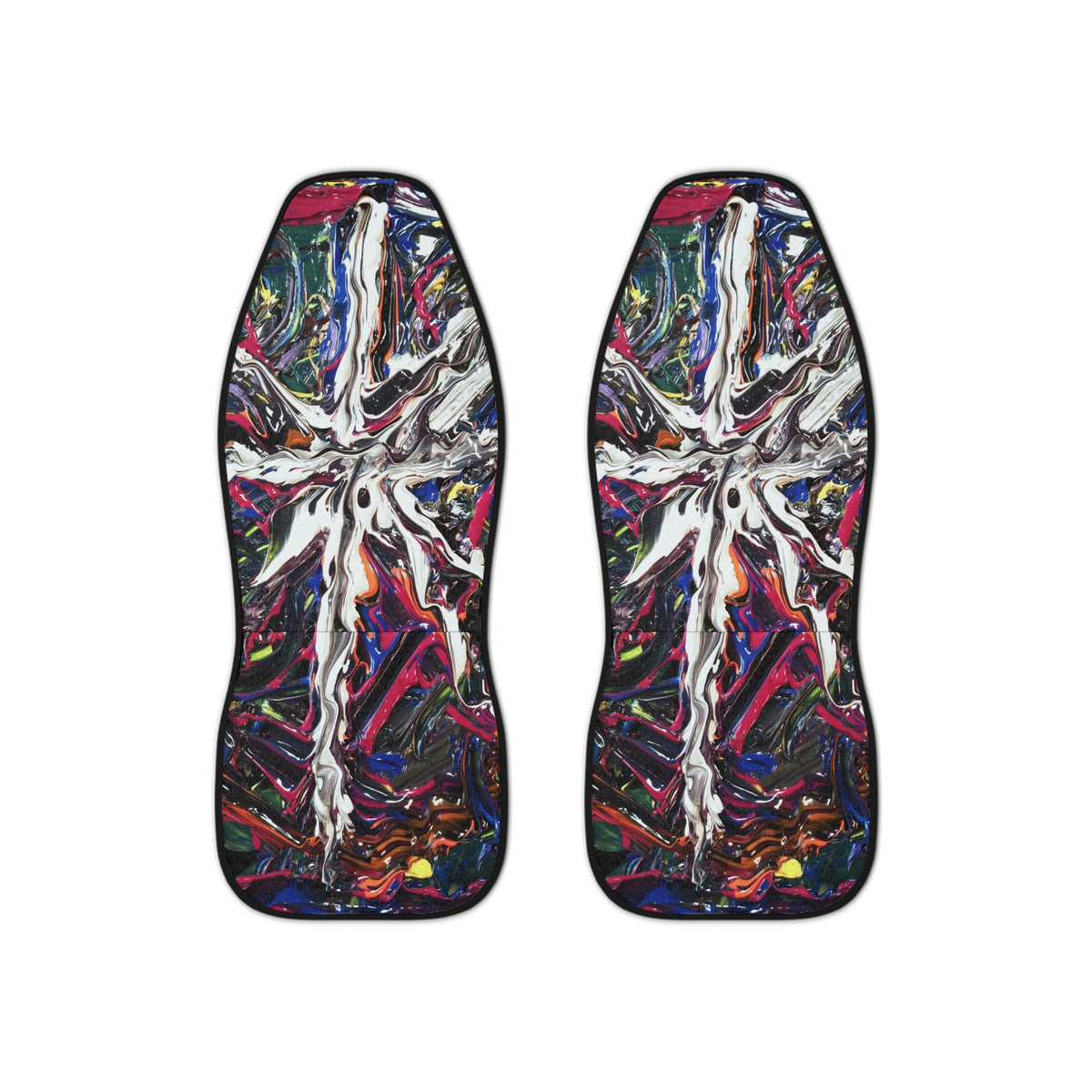 Abstract Color Splash Car Seat Covers – Vibrant Artistic Auto Seat Protector