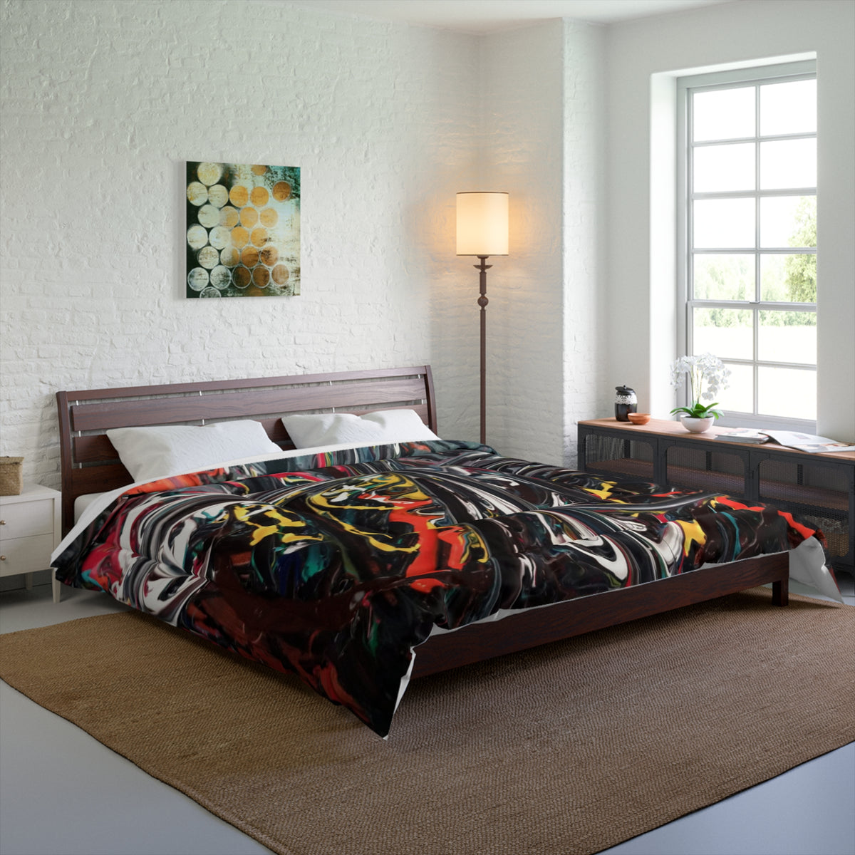 Abstract Colorful Comforter for Artistic Home Decor