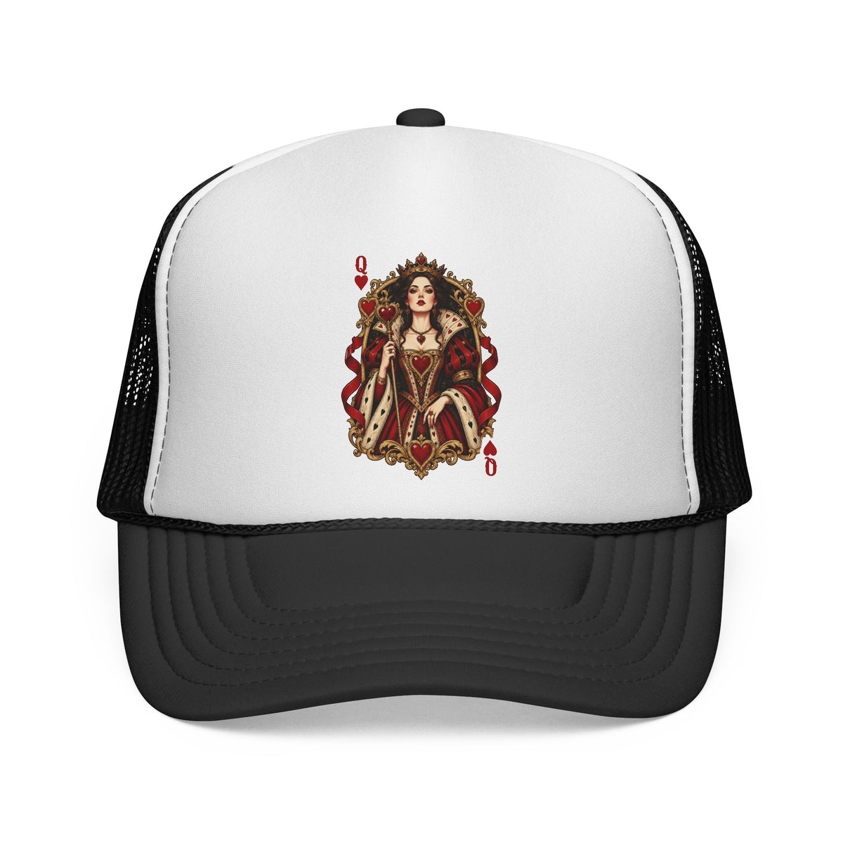 Queen of Hearts Playing Card Trucker Cap