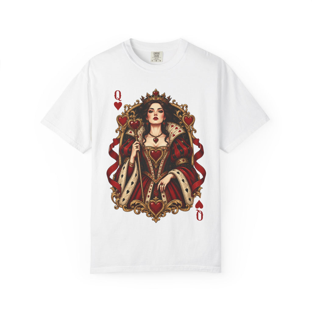 Queen of Hearts Playing Card T-Shirt