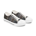 Low Top Sneakers — Distressed Metallic Gothic Pattern