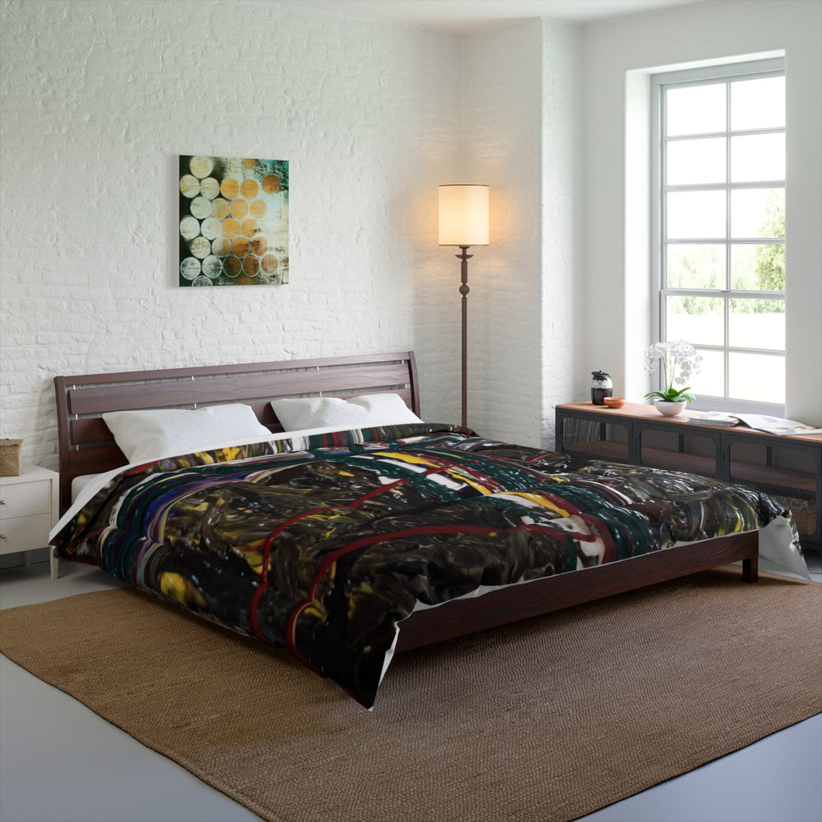 Abstract Art Comforter - Cozy Modern Bedding for Home Decor