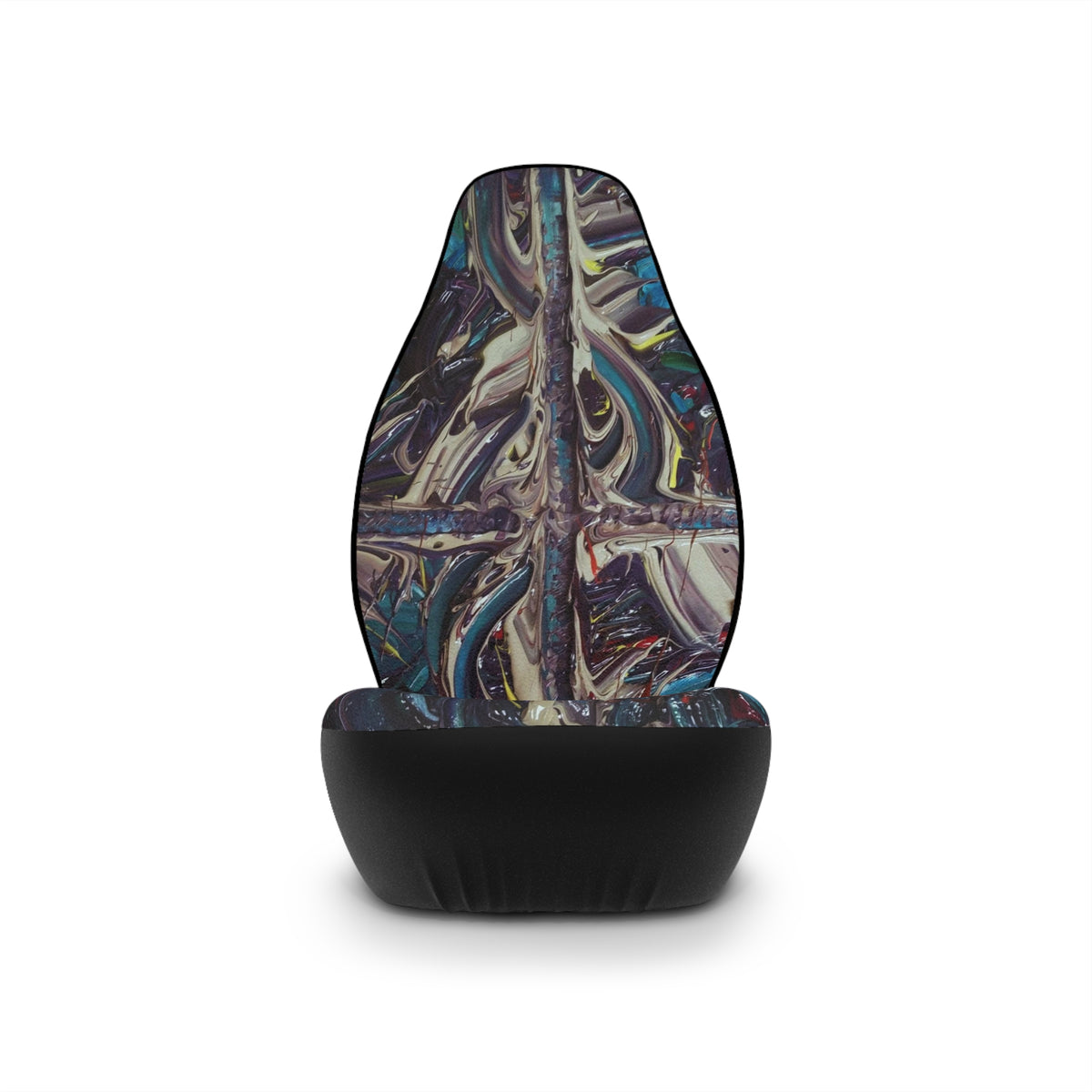 Abstract Urban Art Car Seat Covers — Dark Paint Splash Interior Protector