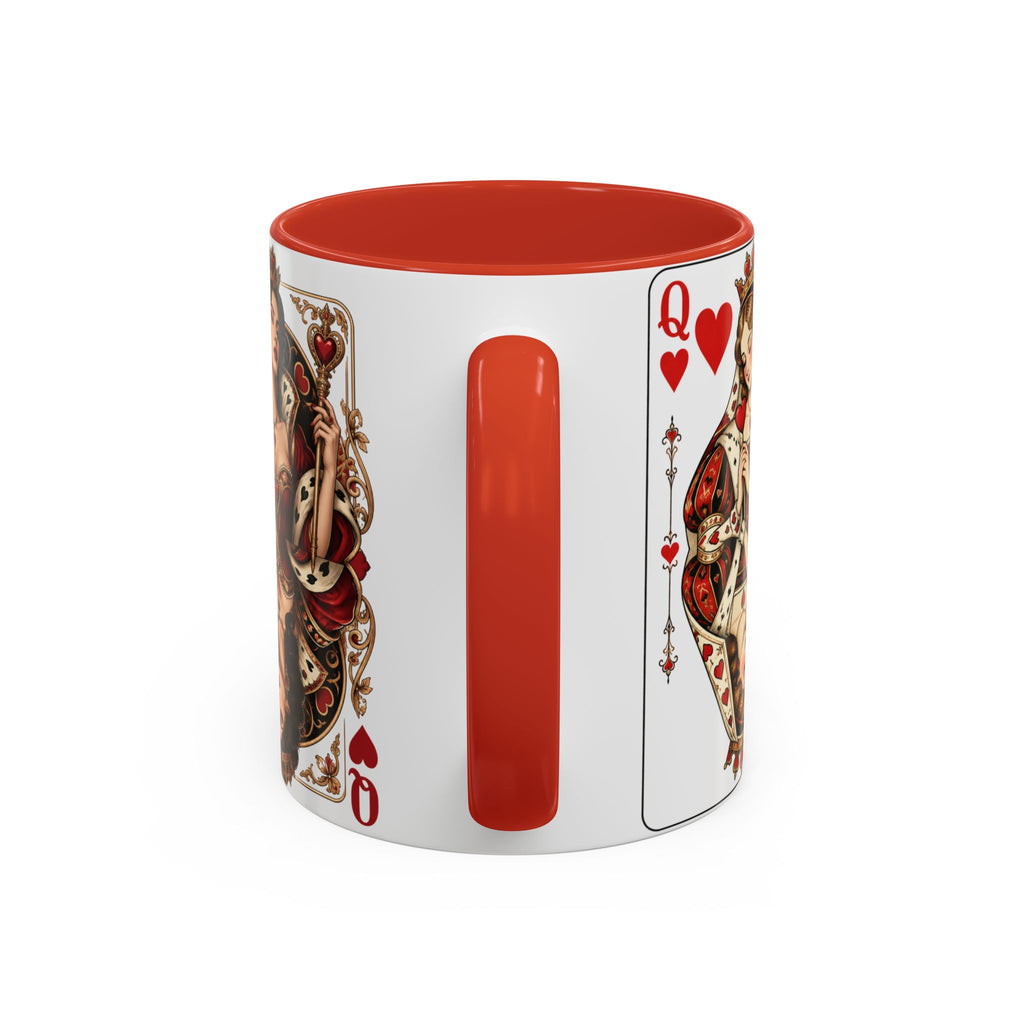 Queen of Hearts Playing Card Coffee Mug