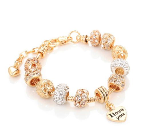 Glass Bead Bracelet, Crystal Bracelet for Women