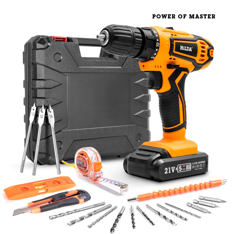 Multifunctional Cordless Electric Drill and Screwdriver JahSonFire