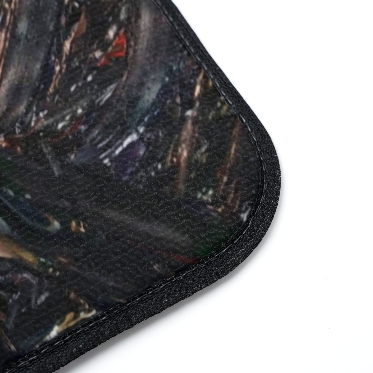 Abstract Metallic Cross Car Floor Mat — Single Non-Slip Auto Mat