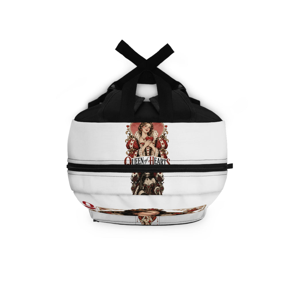 Queen of Hearts Playing Card Art Backpack