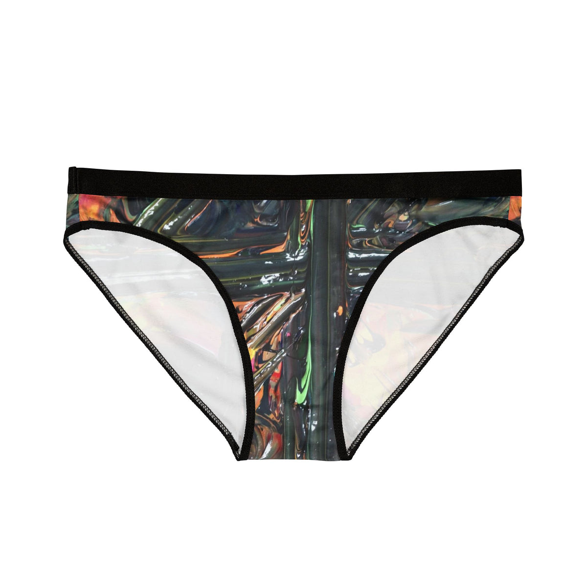 Holographic Iridescent Women's Bikini Briefs - Shimmering Abstract Print