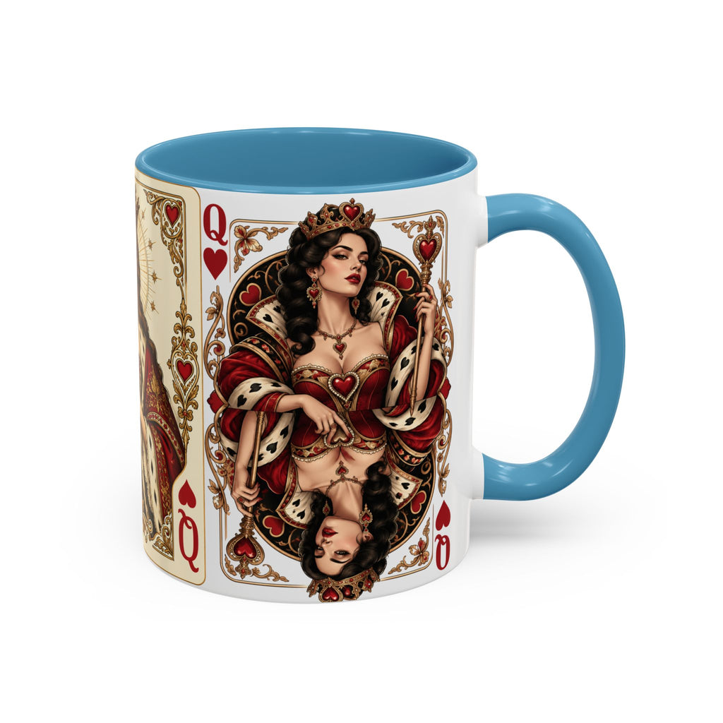 Queen of Hearts Playing Card Coffee Mug