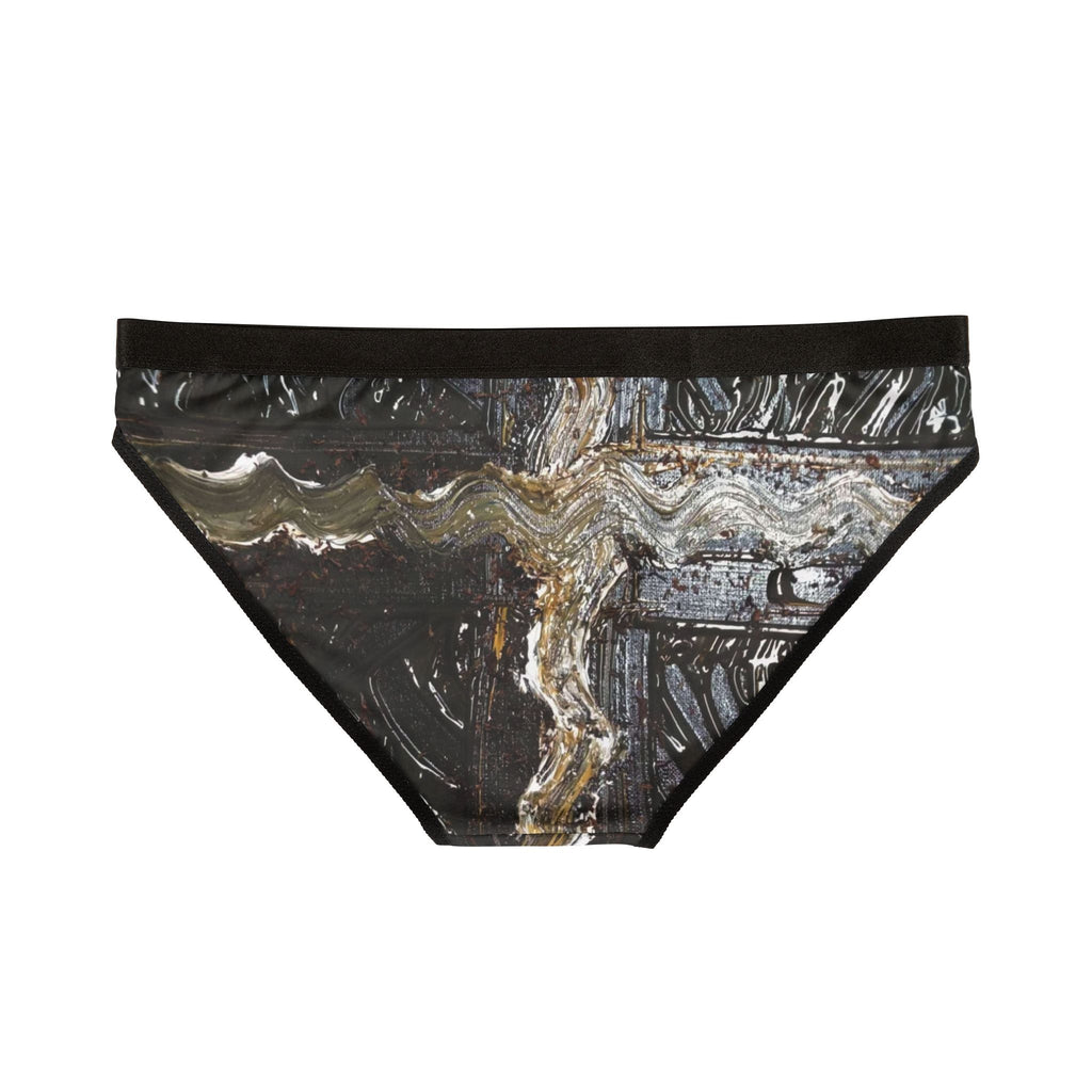 Cross Motif Women's Bikini Underwear — Gothic Metallic Art Print
