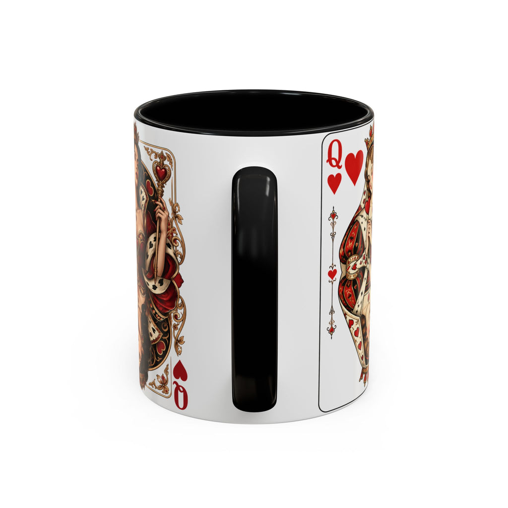 Queen of Hearts Playing Card Coffee Mug