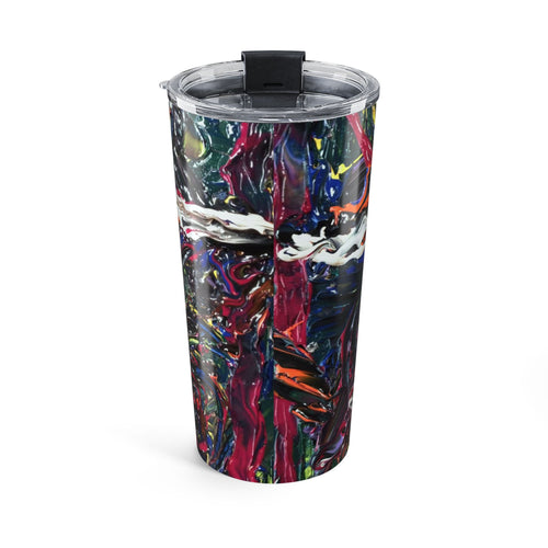 20oz Abstract Marble Tumbler – Colorful Fluid Art Travel Cup