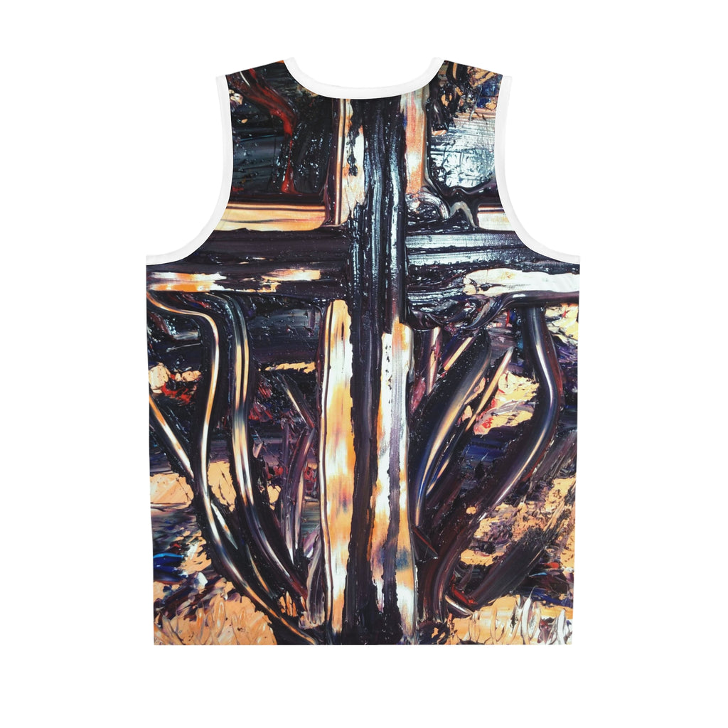 Abstract Urban Paint Basketball Jersey