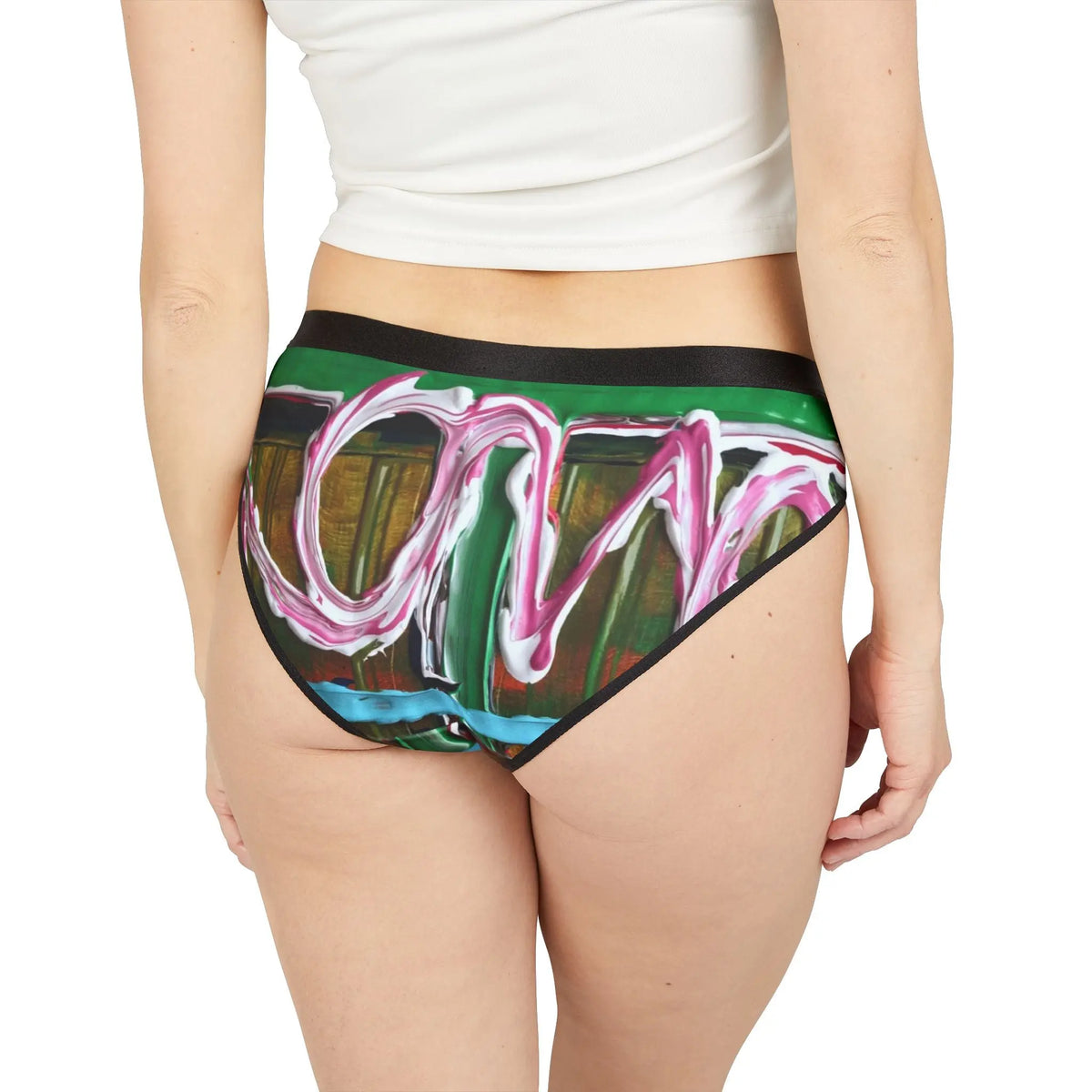 Artistic Women's Underwear, Vibrant Panties, Colorful Intimates, Unique Lingerie, Gift for Her, Art Lover's Underwear Printify
