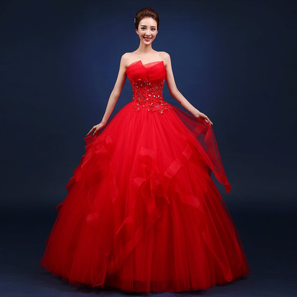One-Shoulder Wedding Dresses Neatly Repaired
