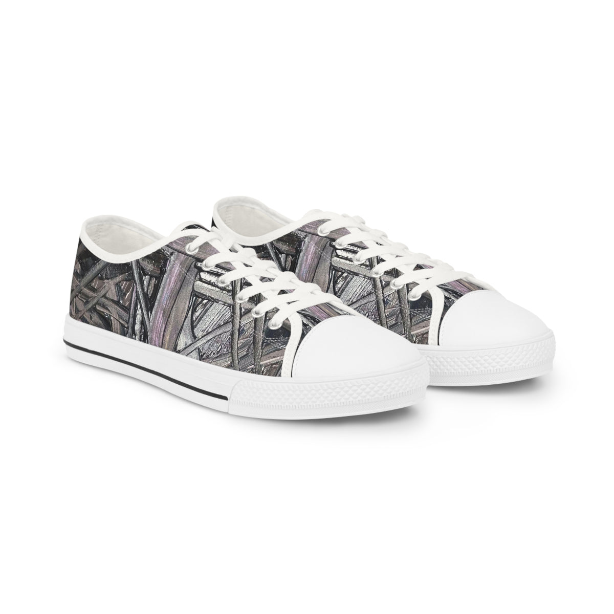 Low Top Sneakers — Urban Graffiti Wire Pattern