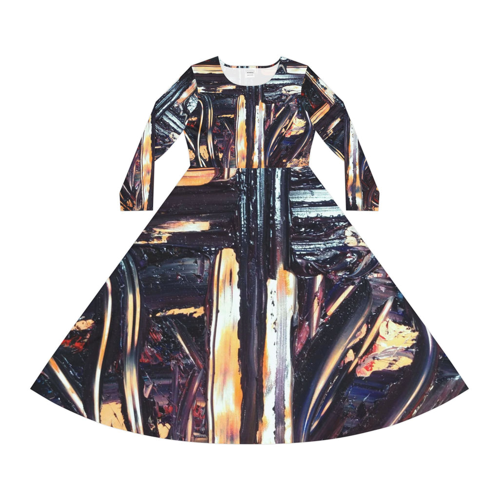 Women's Long Sleeve Dance Dress (AOP)