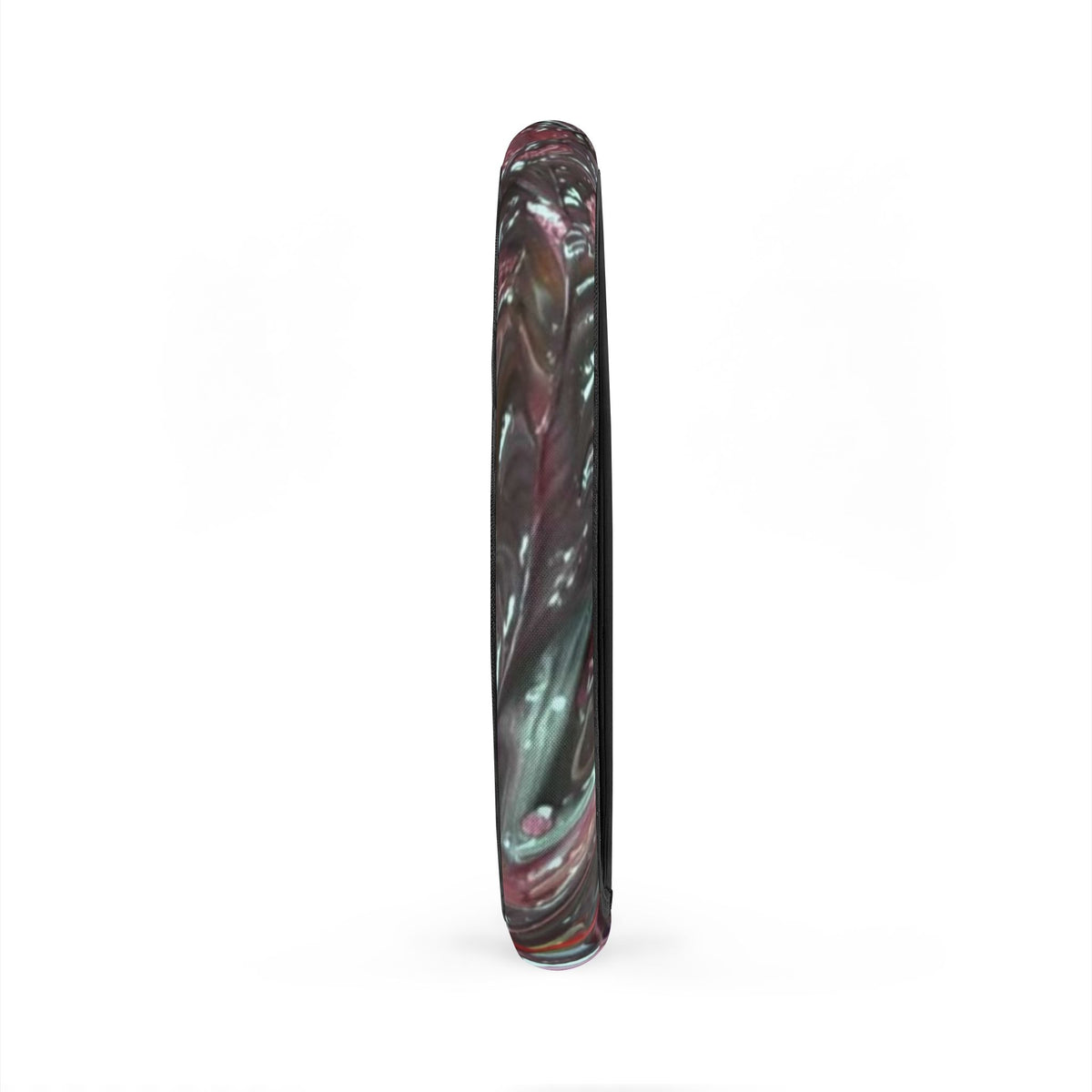 Iridescent Marble Car Steering Wheel Cover — Pink & Green Swirl