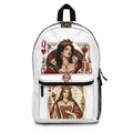 Queen of Hearts Playing Card Art Backpack