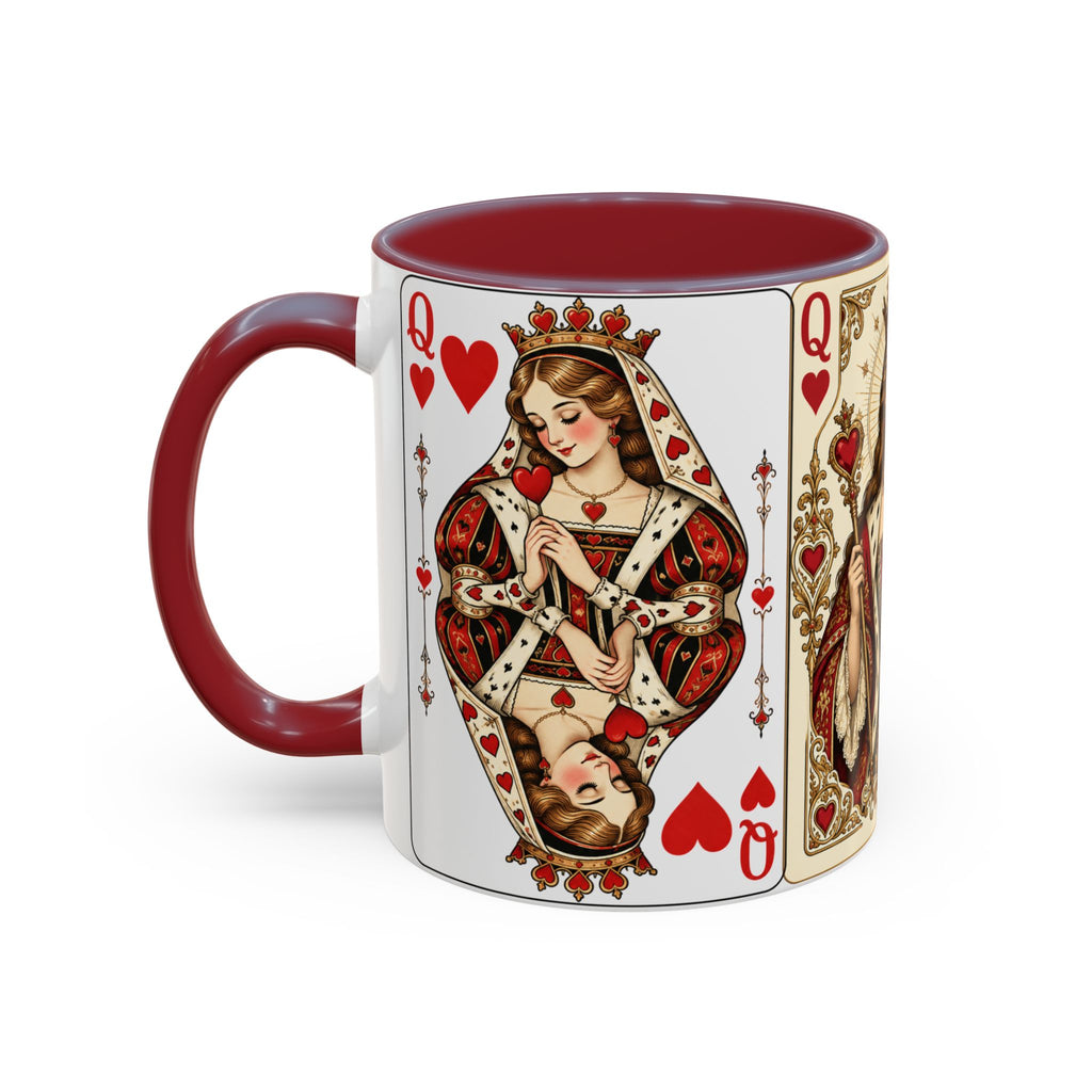 Queen of Hearts Playing Card Coffee Mug
