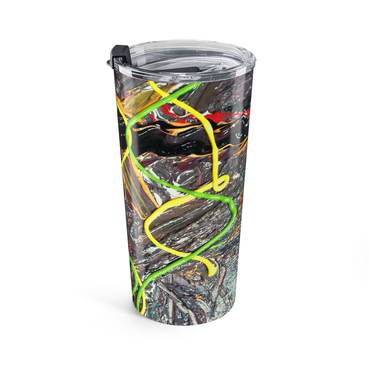 20oz Abstract Neon Swirl Tumbler