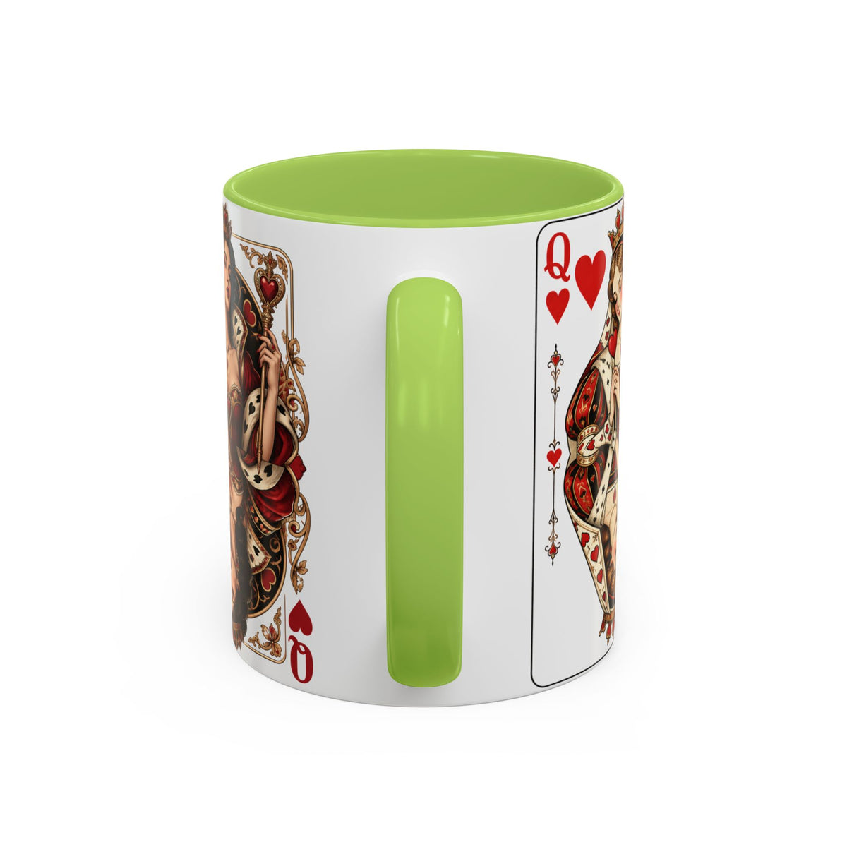 Queen of Hearts Playing Card Coffee Mug