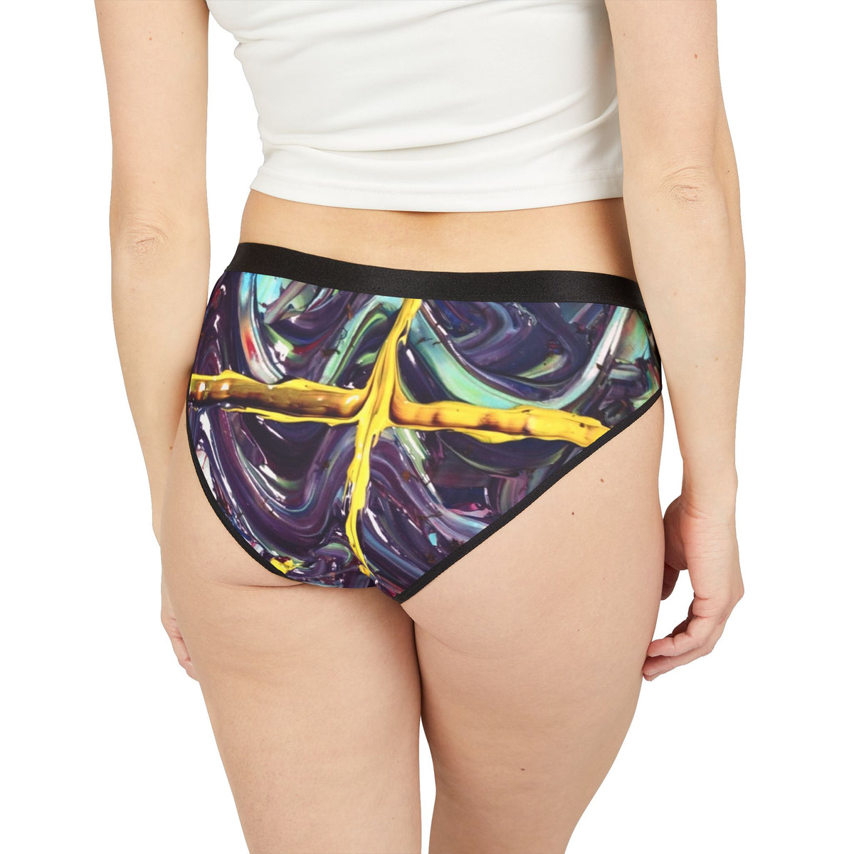 Vibrant Women's Underwear Set, Comfortable Cheeky Briefs, Art-inspired Lingerie, Unique Gift for Her, Festival Wear