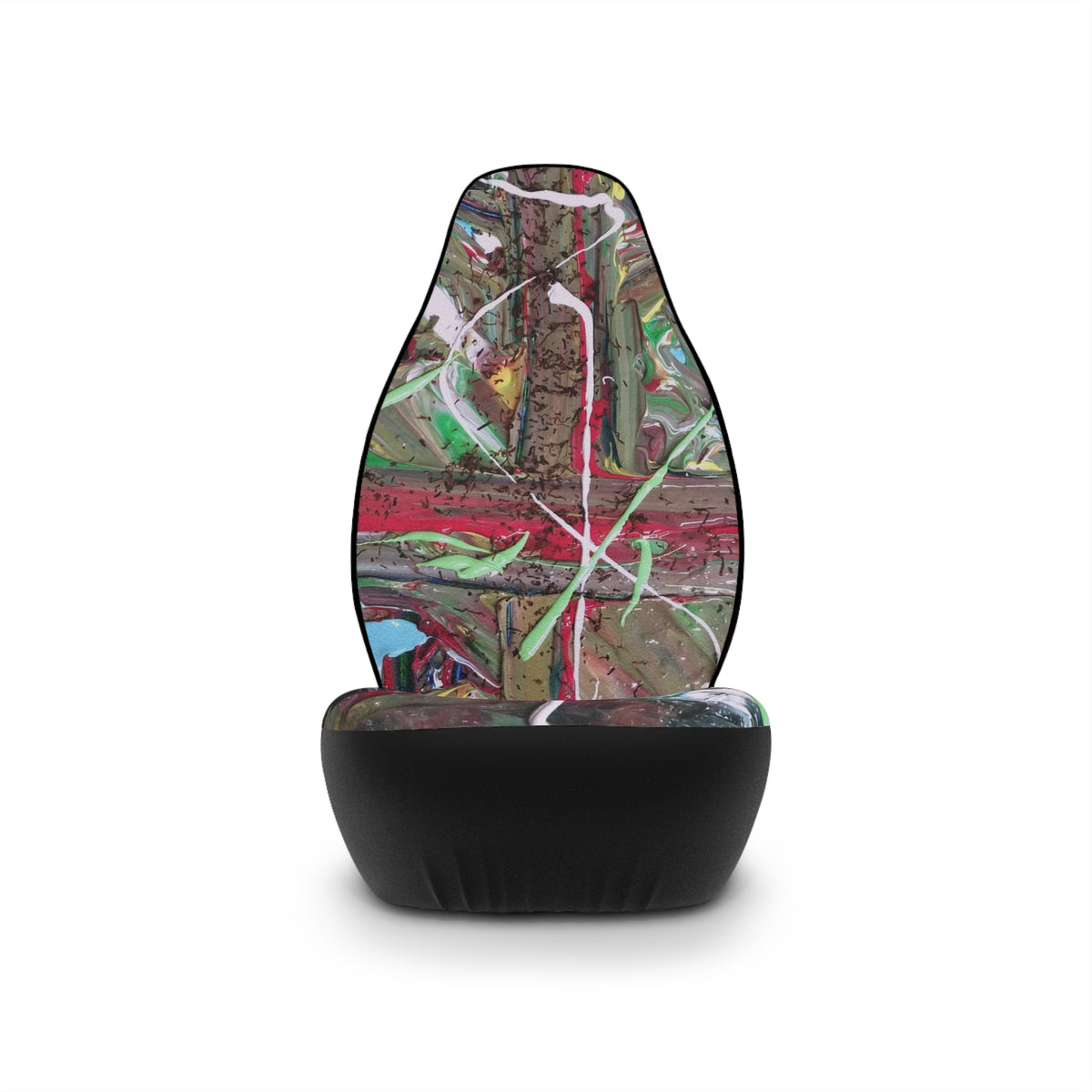 Abstract Graffiti Car Seat Covers — Colorful Urban Art Auto Seat Protector